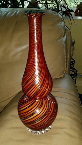 Vaso zanetti vetro artistico - vaso,